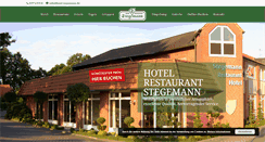 Desktop Screenshot of hotel-stegemann.de