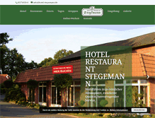 Tablet Screenshot of hotel-stegemann.de